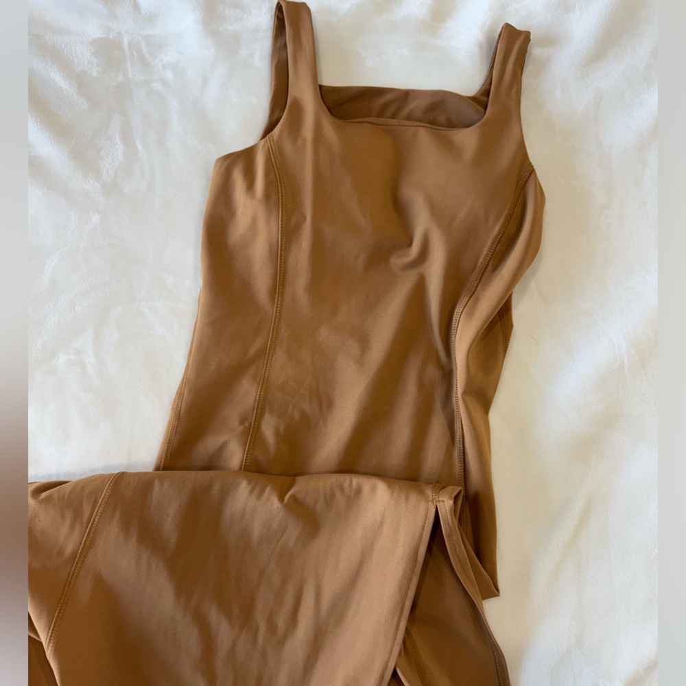 Mono B Burnt Orange Midi Dress